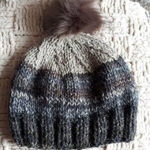Hand knitted hat